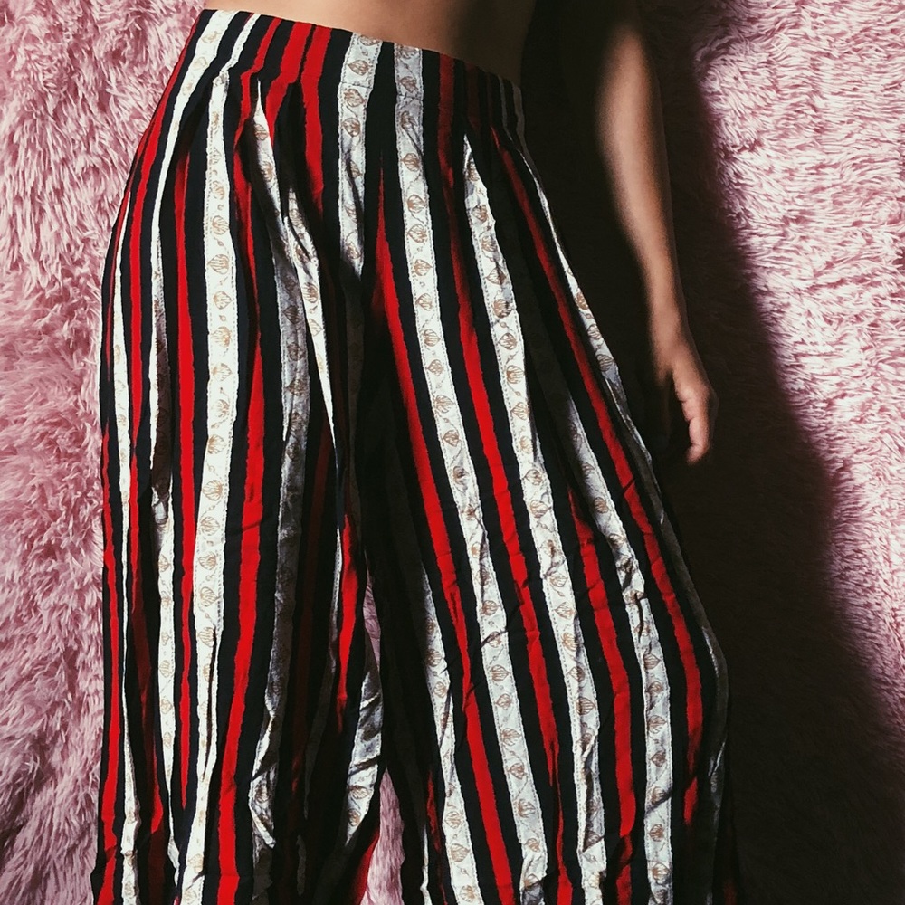 Sharon Anthony Foley striped pants